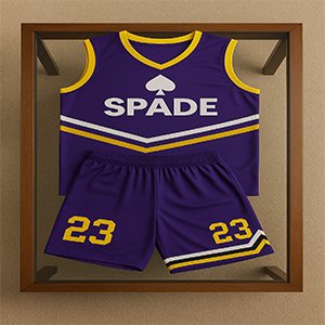Custom made Purple Basketball uniform