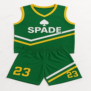 Green Bespoke Basketball uniform