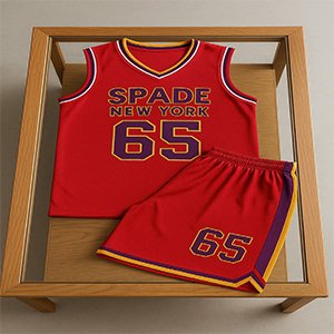 Red Custom Basketball Uniform