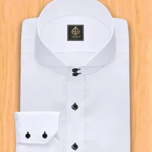 Giza Cotton Dress Shirt: Snow White